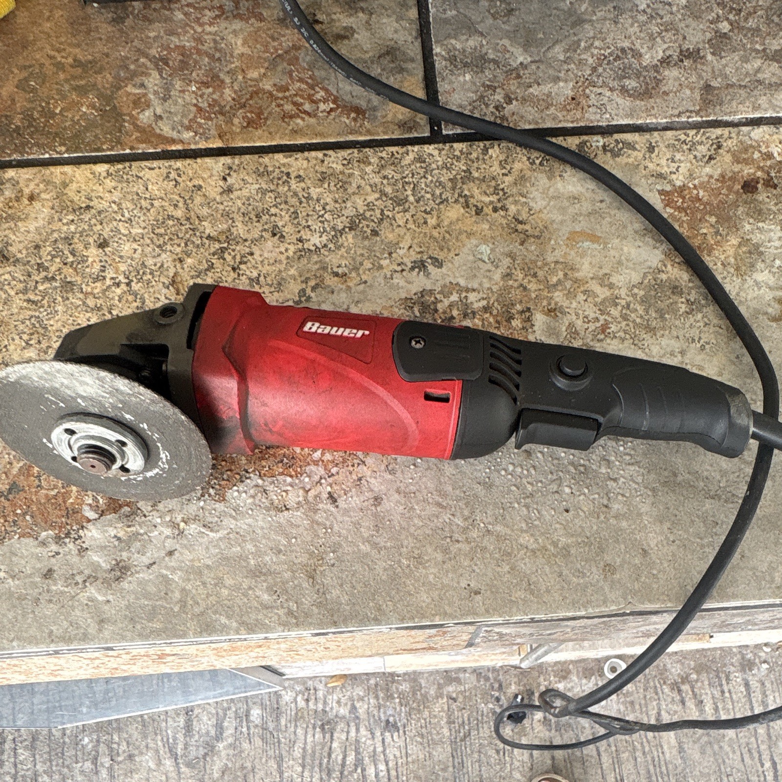 Bauer Angle Grinder Corded Electric Rotary/Circular Red/Black MPN 64842