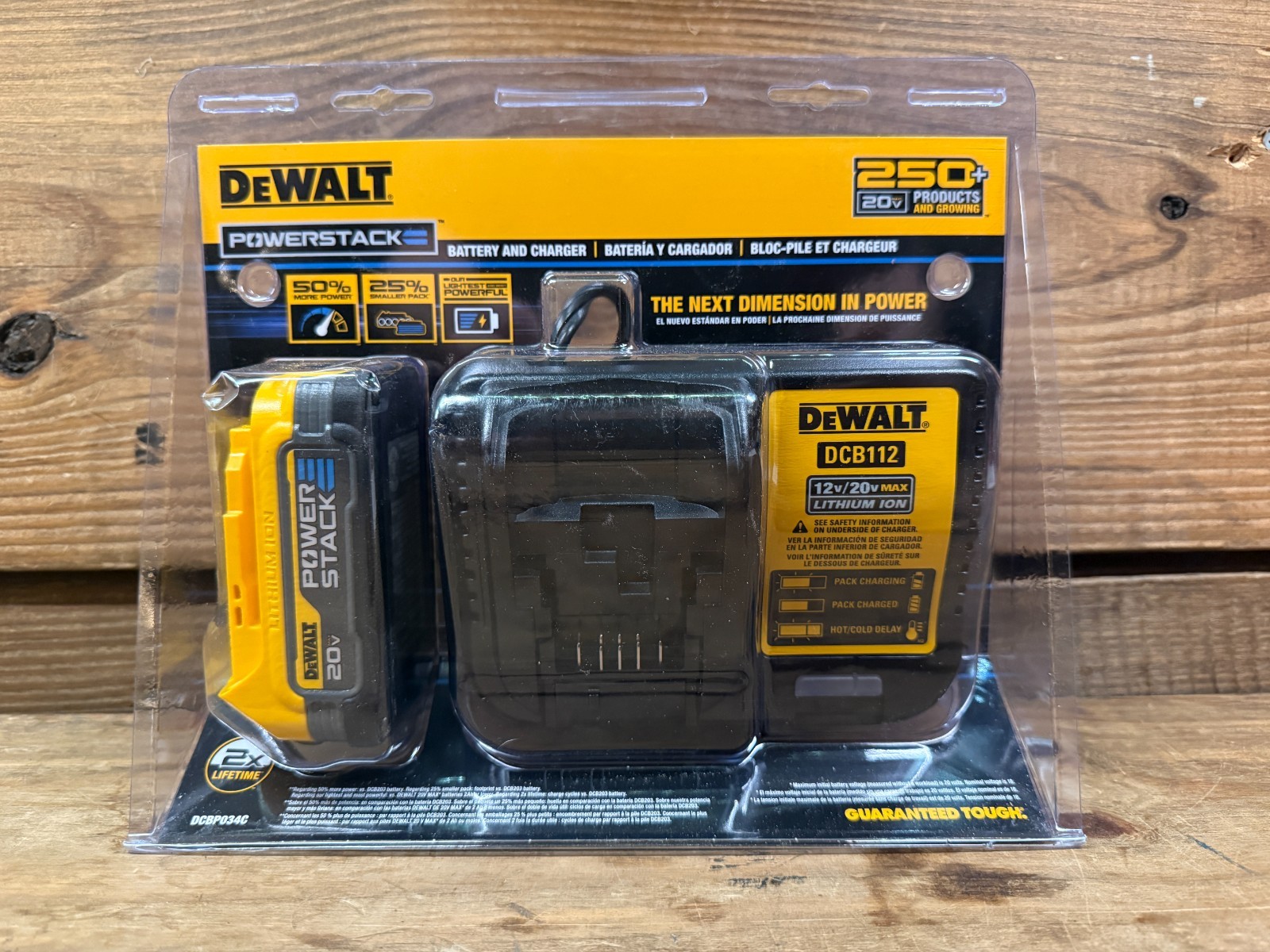 DeWALT 20V MAX POWERSTACK 1.7AH Compact Battery and Charger Kit DCBP034C (Qty)