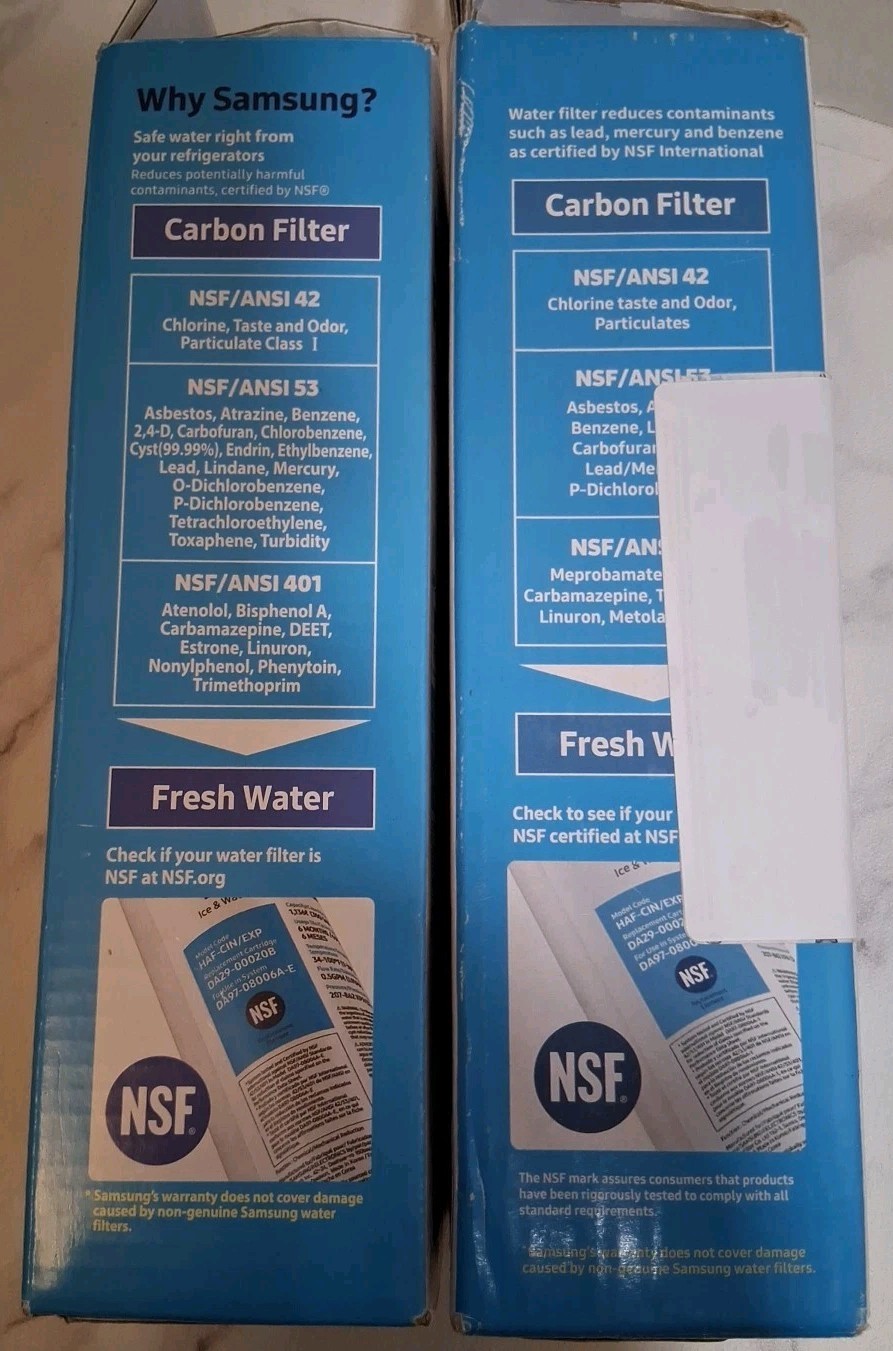Samsung Replacement Refrigerator Water Filters DA29-00020B HAF-CIN/EXP Lot Of 2