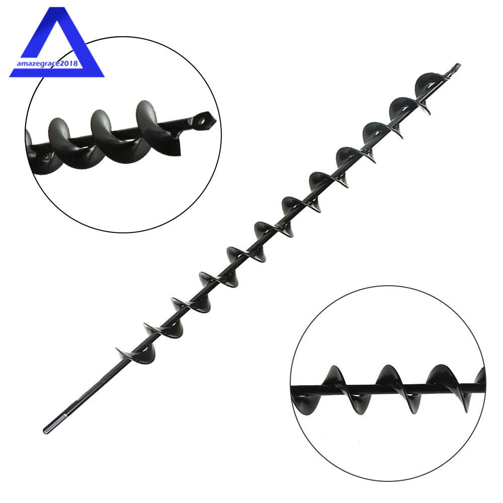 Rust-Proof Auger Drill Bit 1.75″ × 24″ Garden Plant Flower Rapid Planter Spiral