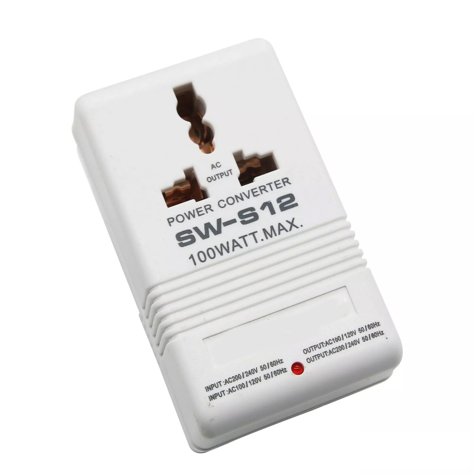 110V/120V to 220V/240V Step-Up & Down Voltage Converter 100W Transformer