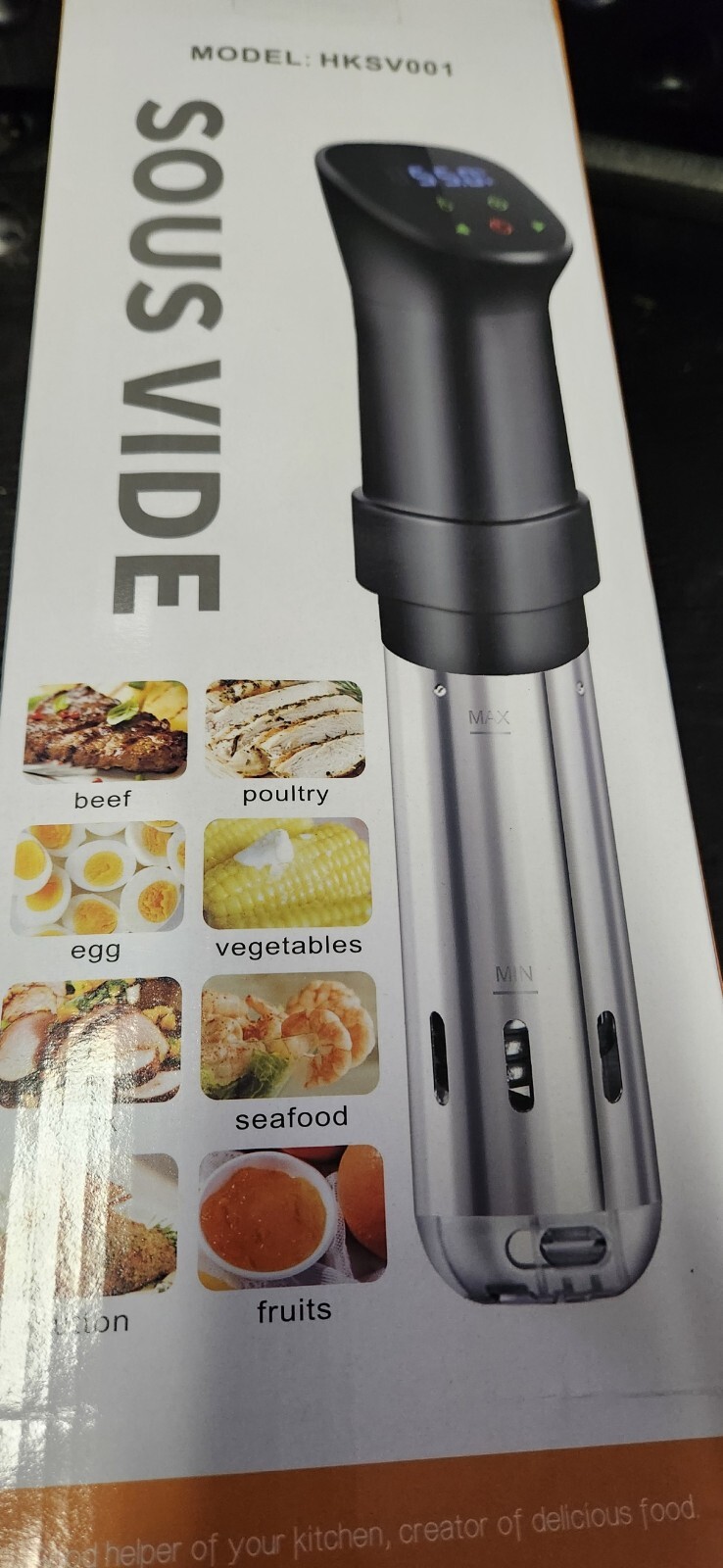 Sous Vide Machine 1100W Fast Heating Thermal Immersion Digital Touch Screen BNIB