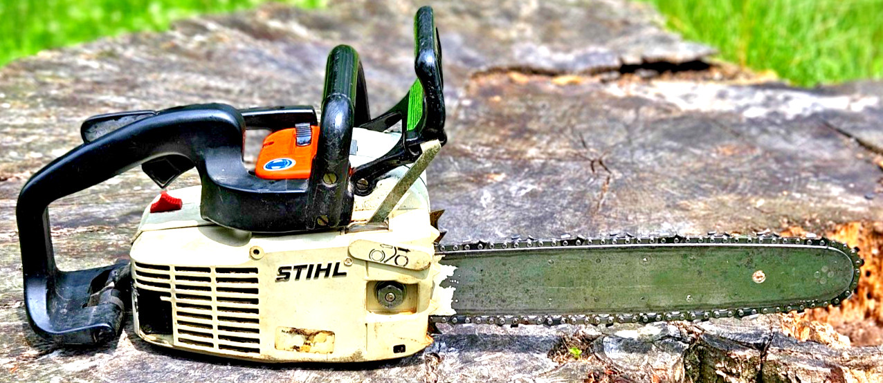 Vintage Stihl 011 AVT Electronic Quickstop Runs low compression READ description