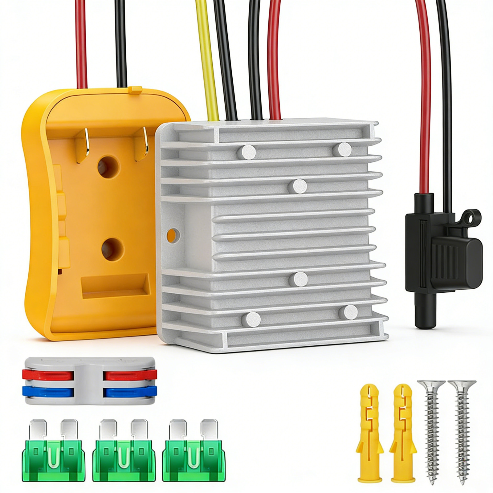 DC 20V to 12V Step Down Converter Compatible with Dewalt 20V Battery