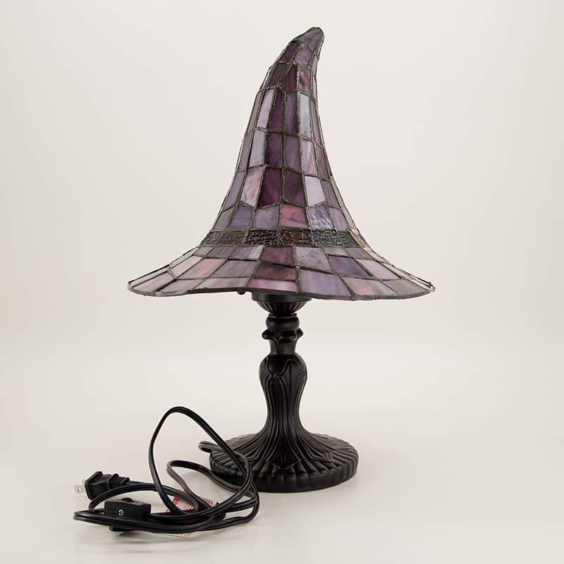 Cracker Barrel 2026 Stained Glass Witch Hat Lamp Viral Halloween Decor SHIPS NOW