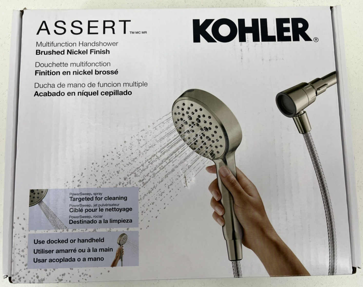 Kohler Assert Multifunction Handshower 1.75GPM 72” Hose – Brushed Nickel