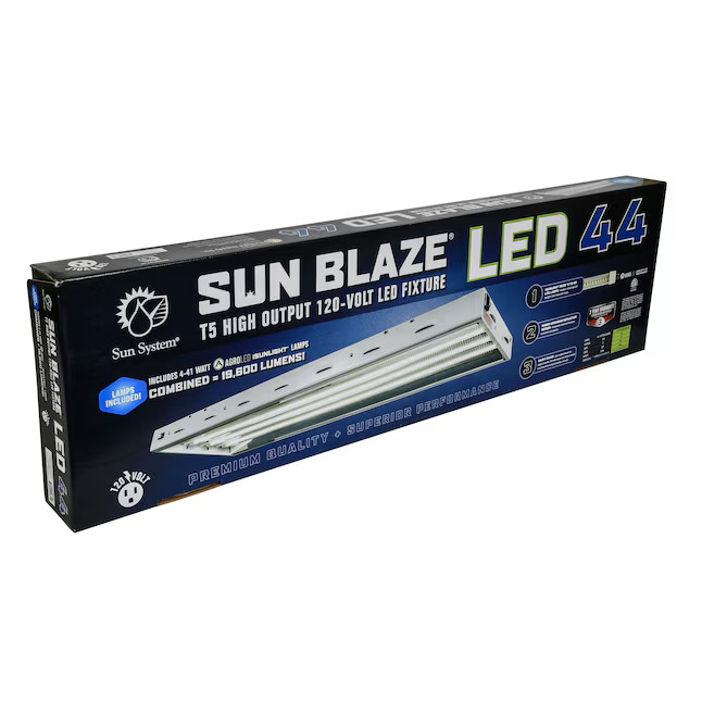 Sun Blaze LED 44 T5 High Output 120v LED Grow Light Fixture 4ft Sun System