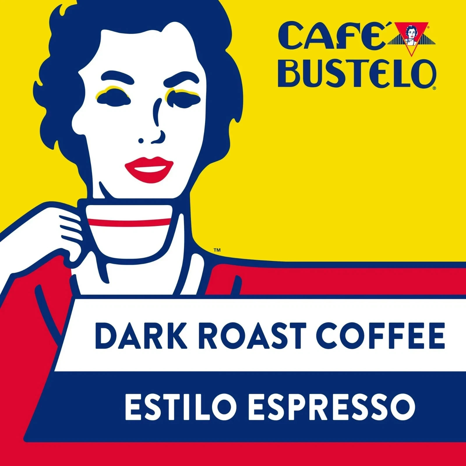 Cafe Bustelo, Espresso Style Dark Roast Ground Coffee, 10 oz Can (Pack of 3)