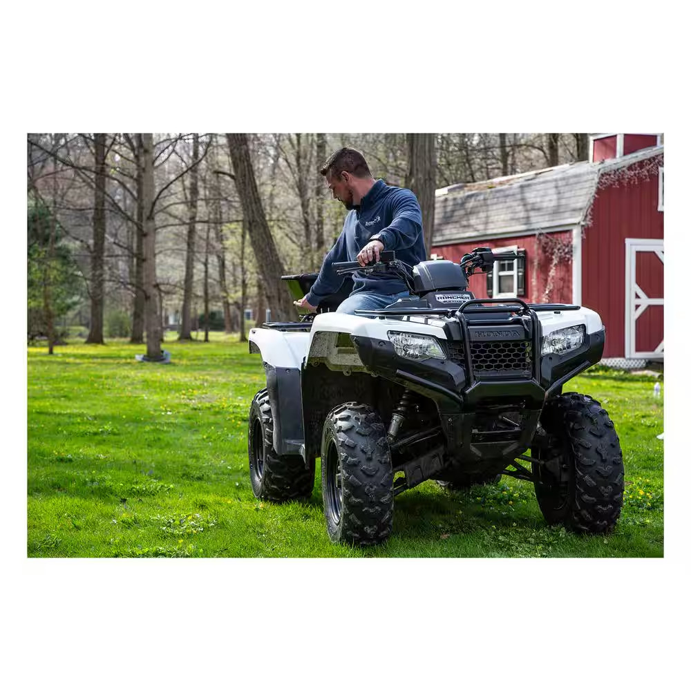 100 Lbs. Capacity ATV Mounted All Purpose Broadcast Spreader for Rock Salt, Feed