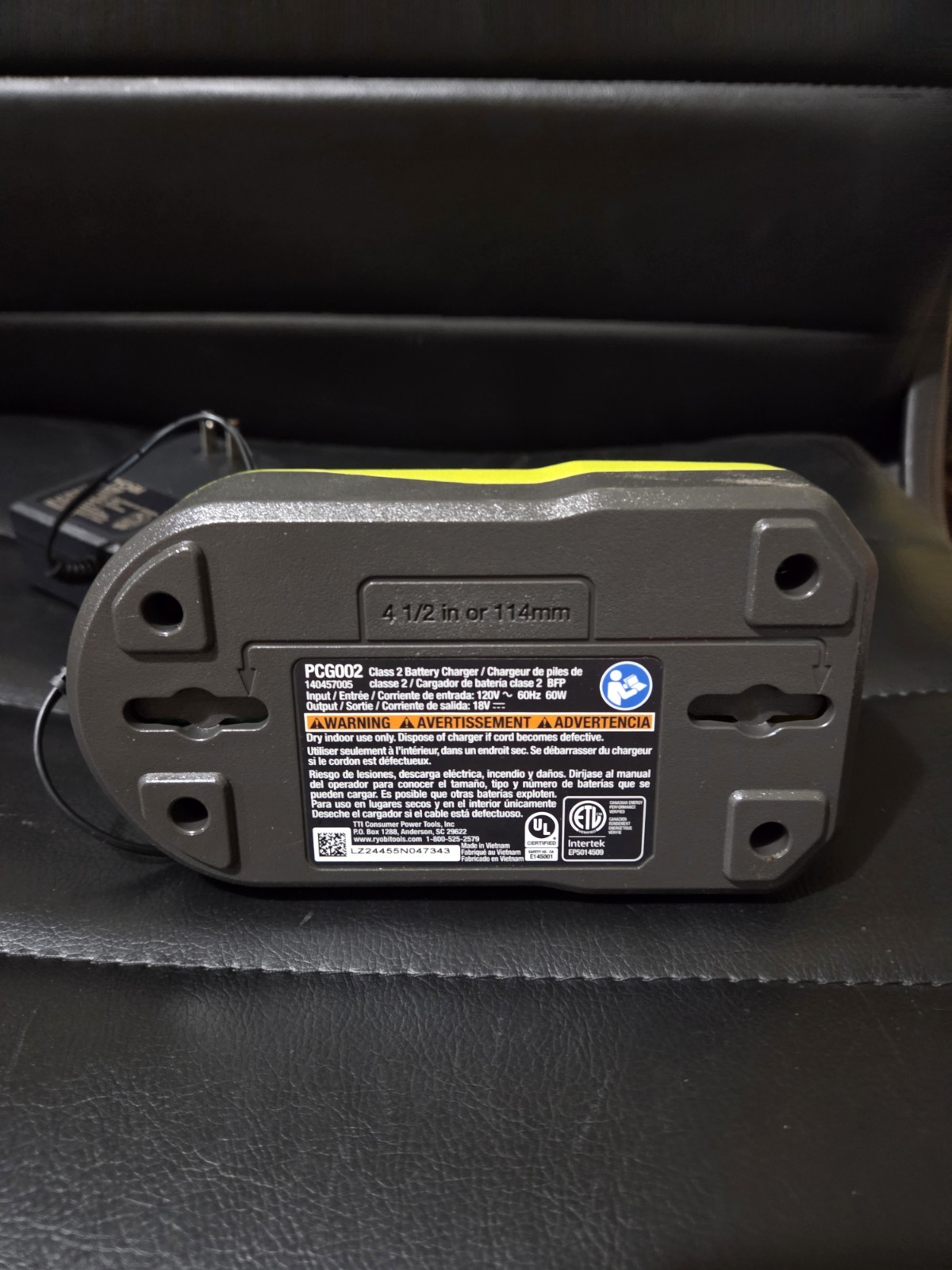 RYOBI ONE+ GENUINE 18V PCG002 2.0A LITHIUM ION BATTERY CHARGER – NEW
