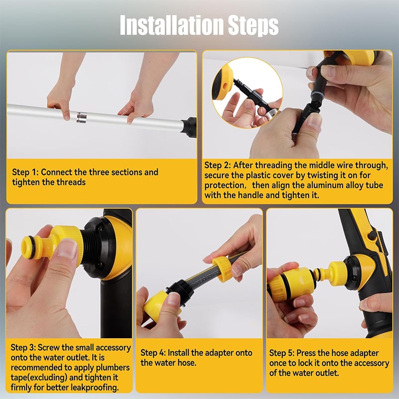 Brushless Cordless Stick Water Transfer Pump for Dewalt 20V Battery (No Battery)