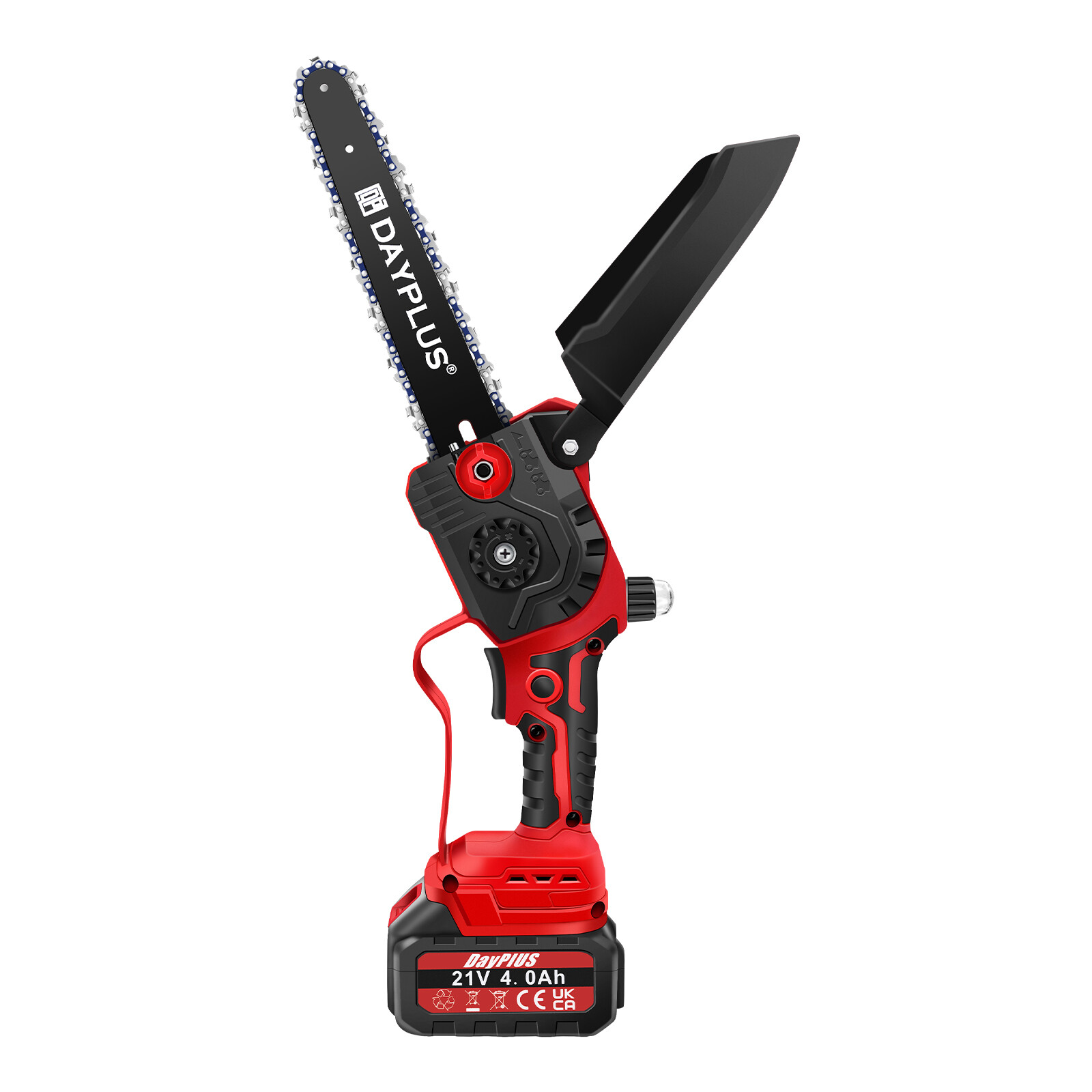 8 inch 21V Mini Chainsaw/Cordless Lightweight One-hand Electric 2x Saw Battery
