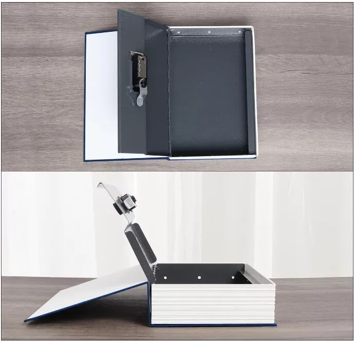 Book Safe Box with Combination Lock Dictionary Diversion Safe Secret Hidden Box