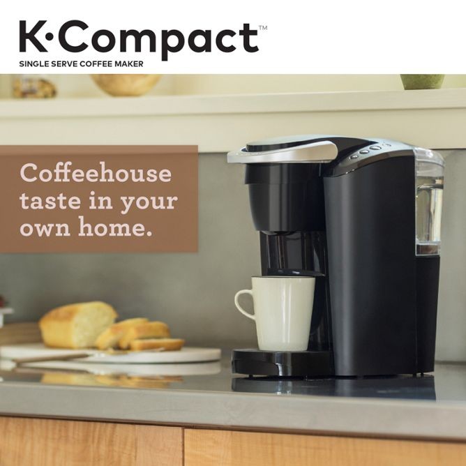 Keurig K-Compact Single-Serve K-Cup Pod Coffee Maker, with 3 Brew Sizes