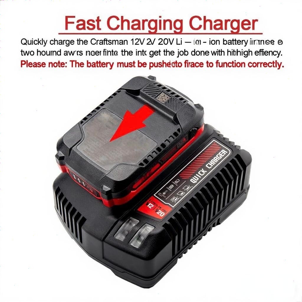2PACK 20Volt For Craftsman V20 8.0Ah Li-ion Battery CMCB204 CMCB202 /Charger