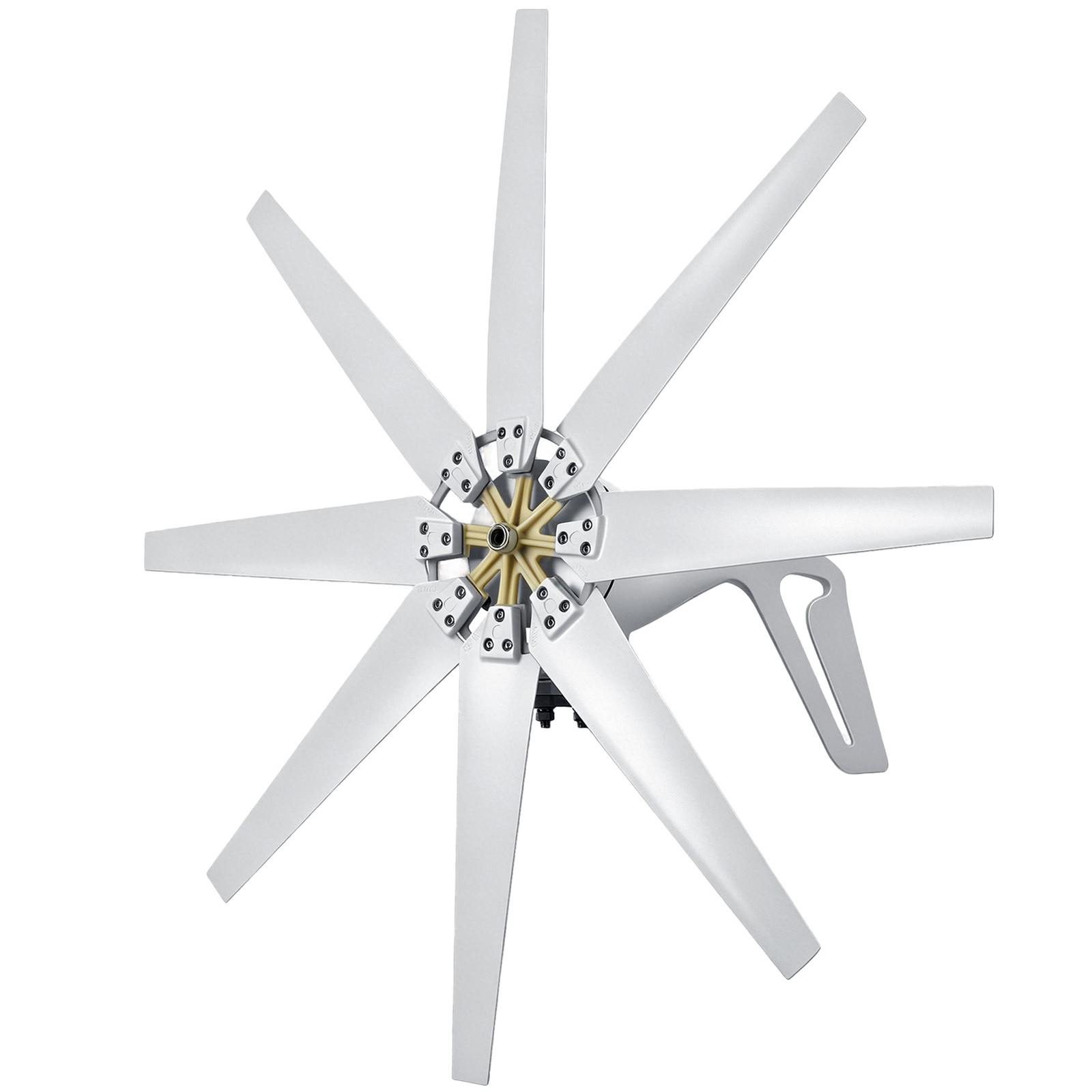 2000W 8 Blades Wind Turbine Generator Kit 24V Windmill w/Controller Home Power