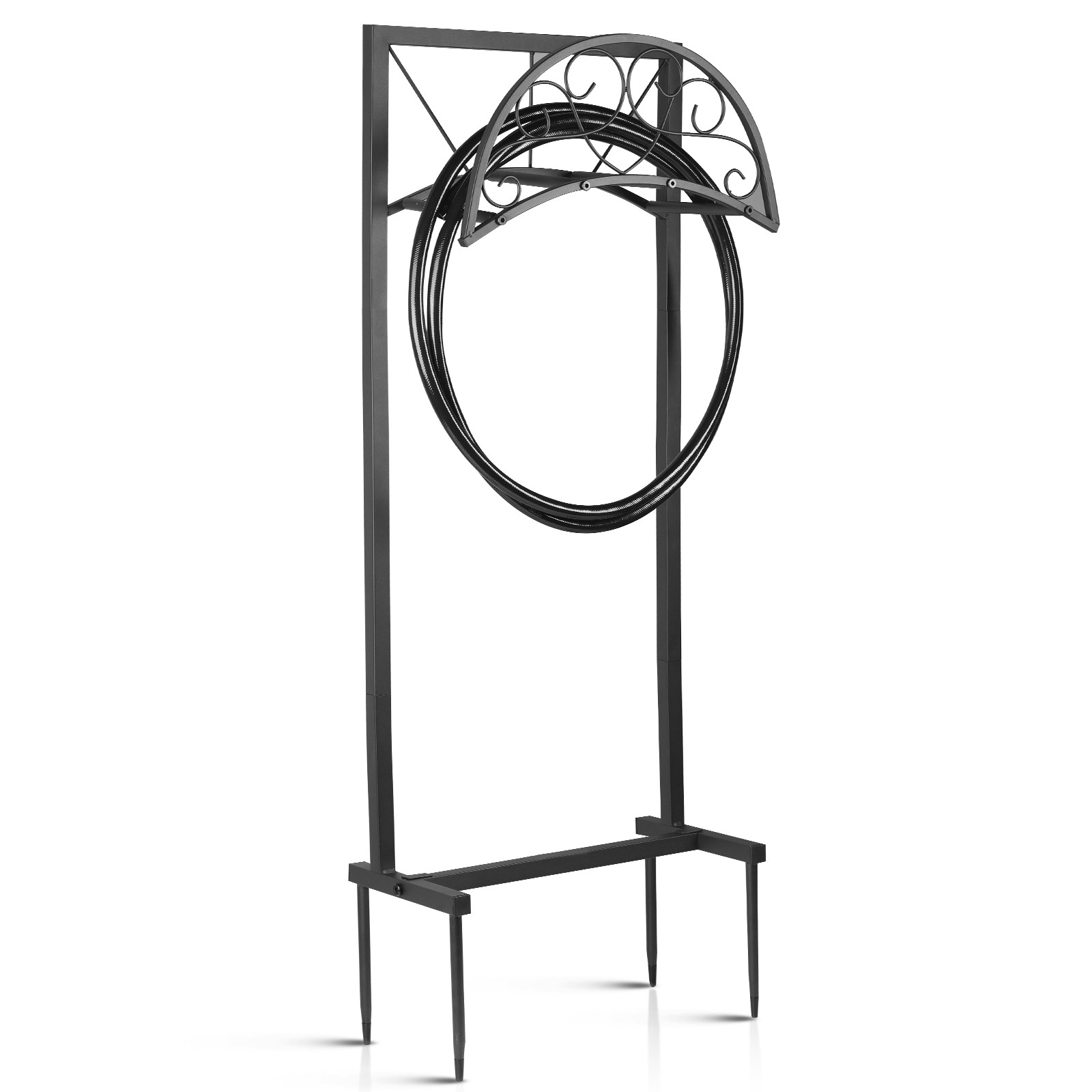 Garden Water Hose Holder 150FT Hose Heavy Duty Hose Storage Stand Rack for Lawn