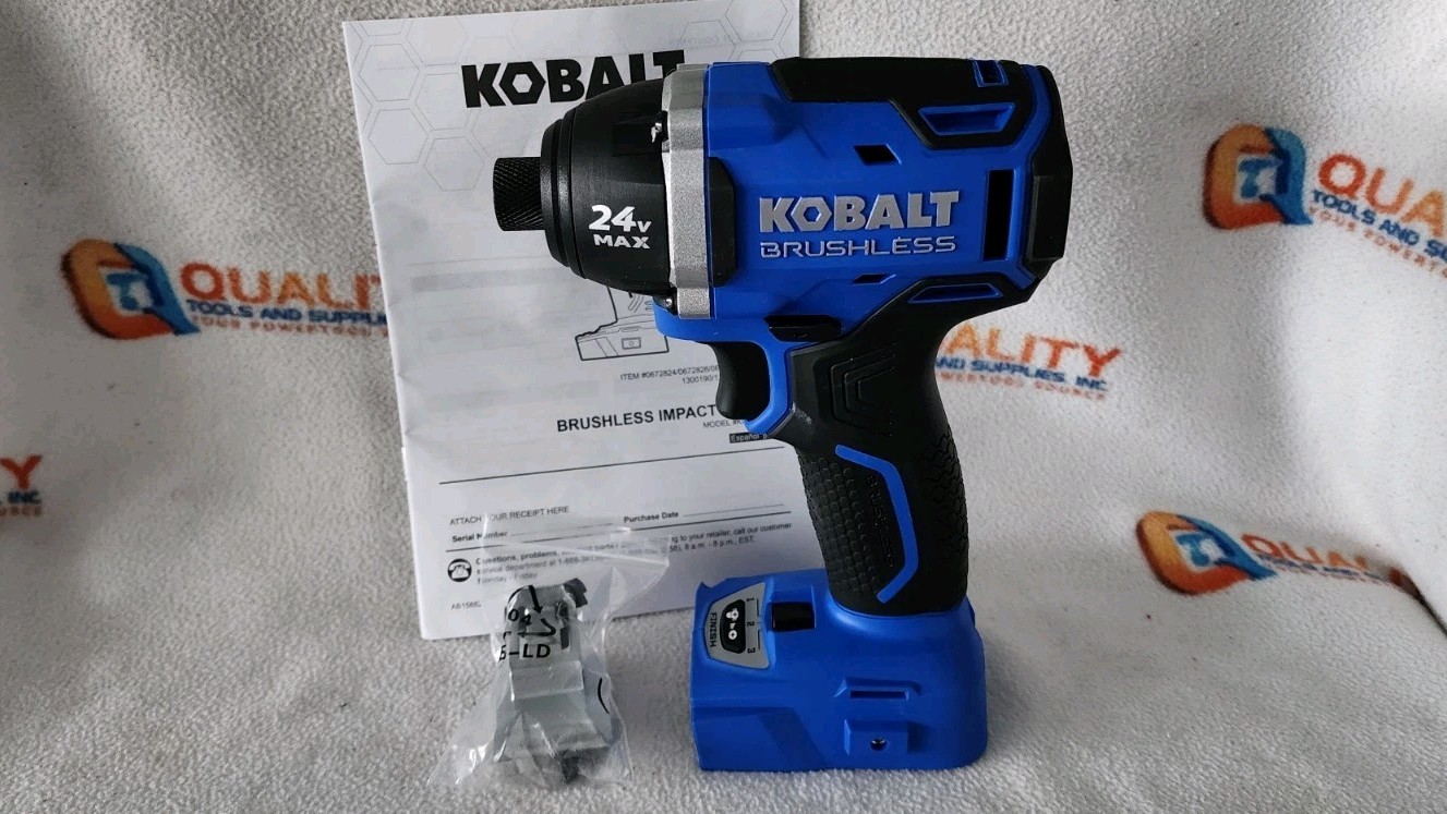New Kobalt KID 324B-03 24V Brushless Cordless 1/4″ Impact Driver – Bare Tool