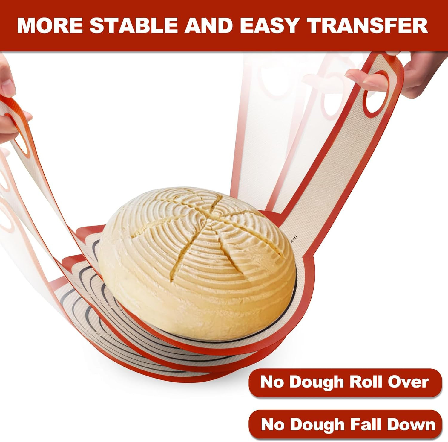 Silicone Bread Sling Oval and Round – Non-Stick & Easy Clean Reusable Oval Si…