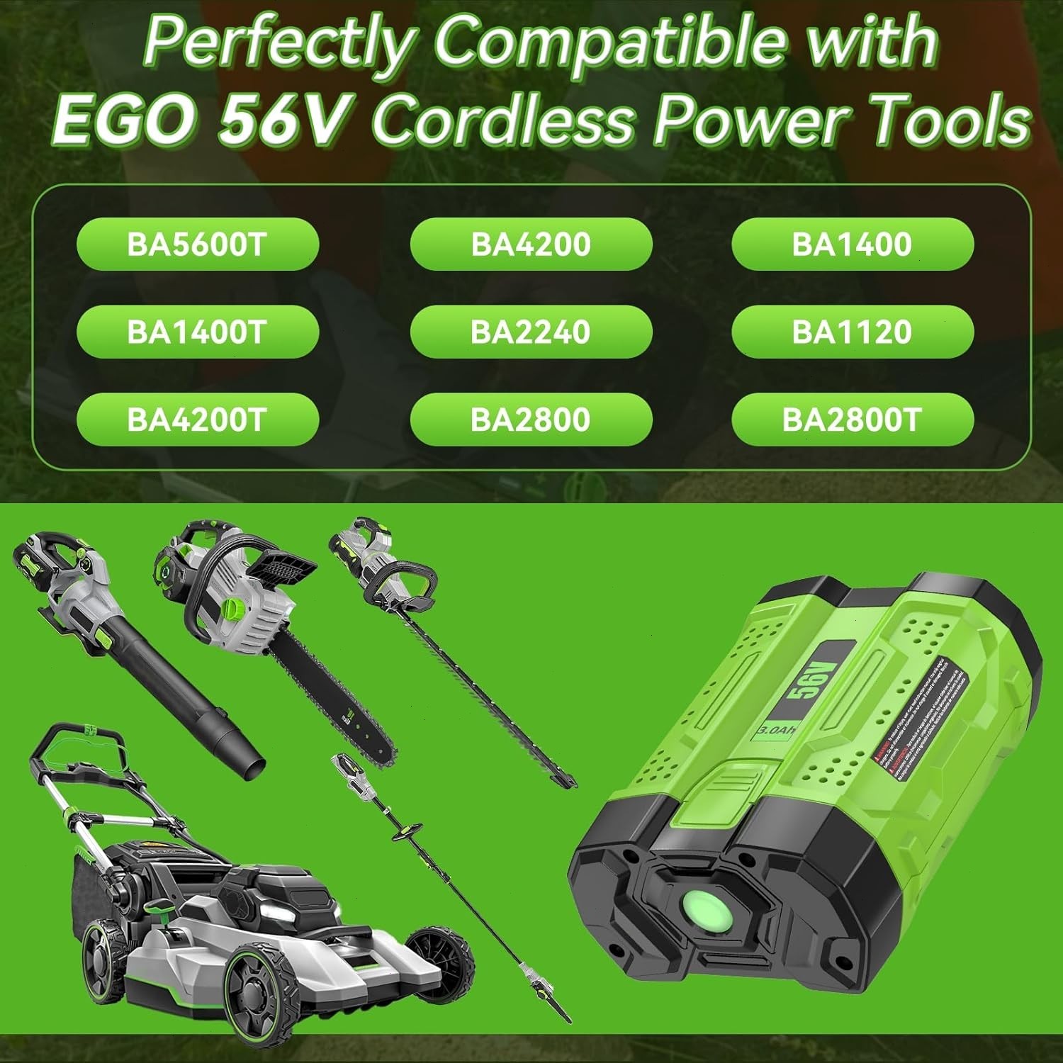 ARC Upgraded 10Ah 7.5 Lithium Battery For EGO 56V 56 Volt BA5600T BA4200 BA2800