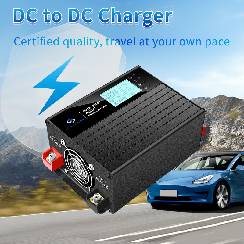 CNSWIPOWER 100A DC-DC Charger 12V 24V for Vehicle Dual Battery Solar 30A 60A 50V