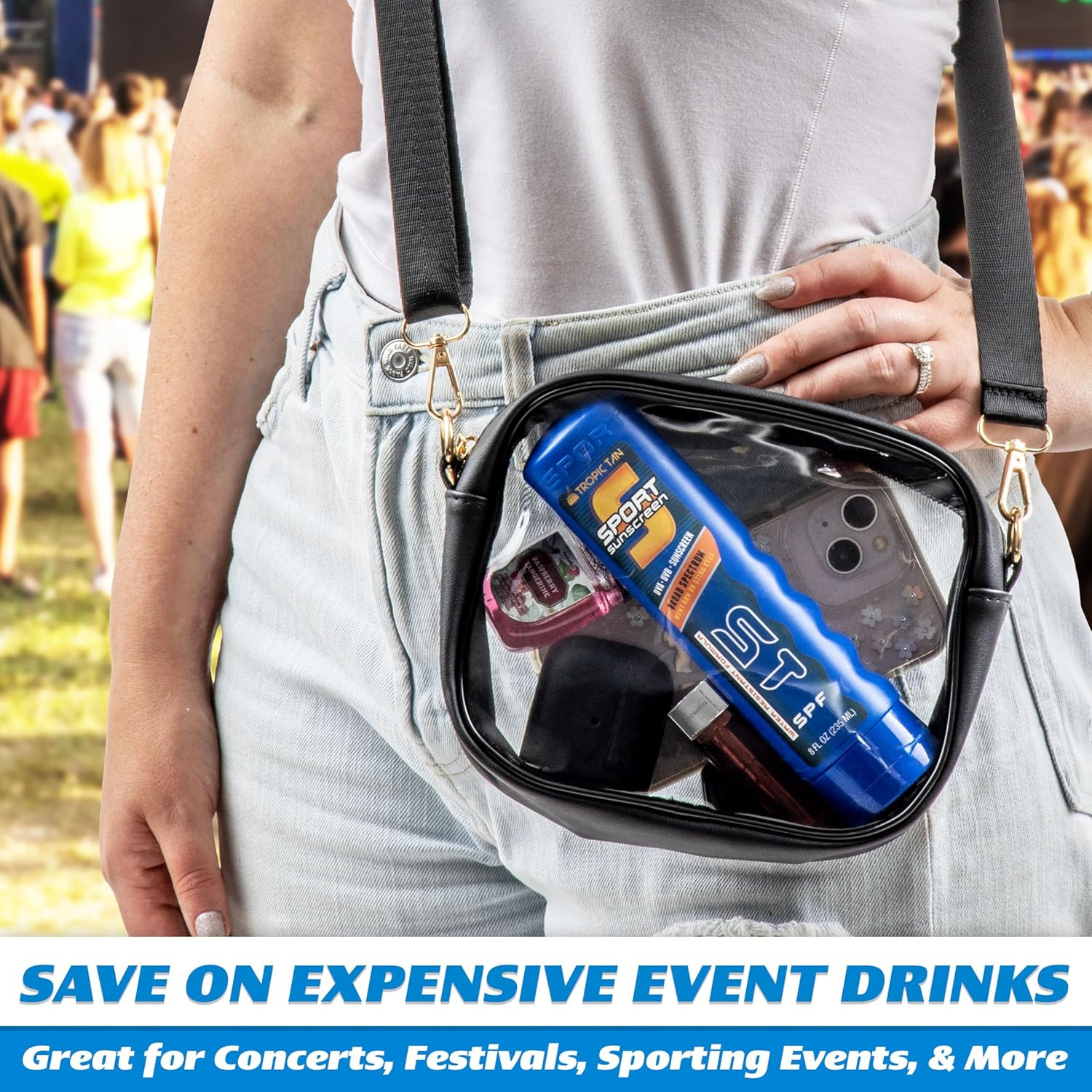 Sport Bottle Sunscreen Flask 2 Pack (16 Oz Total) – Hidden Alcohol Travel Flasks