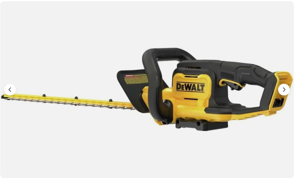 DEWALT 20V MAX 22″ Cordless Hedge Trimmer, Bare Tool Only (DCHT821B)