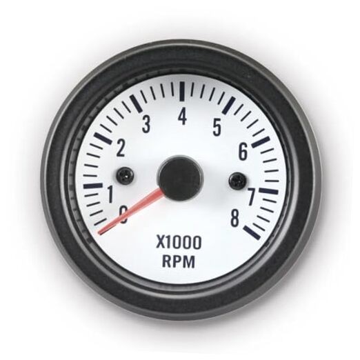 52mm 2-1/16″ Universal Electrical Tachometer 8000 RPM for Gasoline White Dial