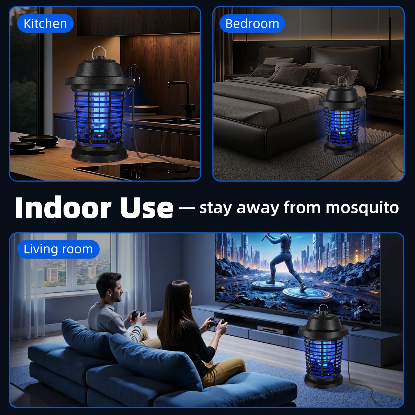 Electronic Bug Zapper Mosquito Killer Fly Trap Lamp,Electronic Fly Insect Trap