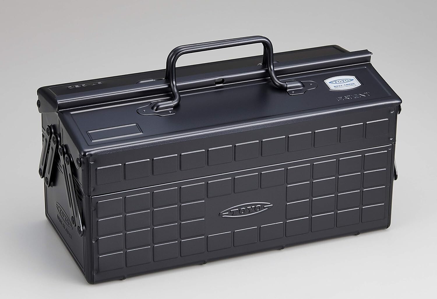 TOYO Steel 2-Stage Tool Box ST-350 Black Made in JAPAN 350x160x215mm 2.6kg New
