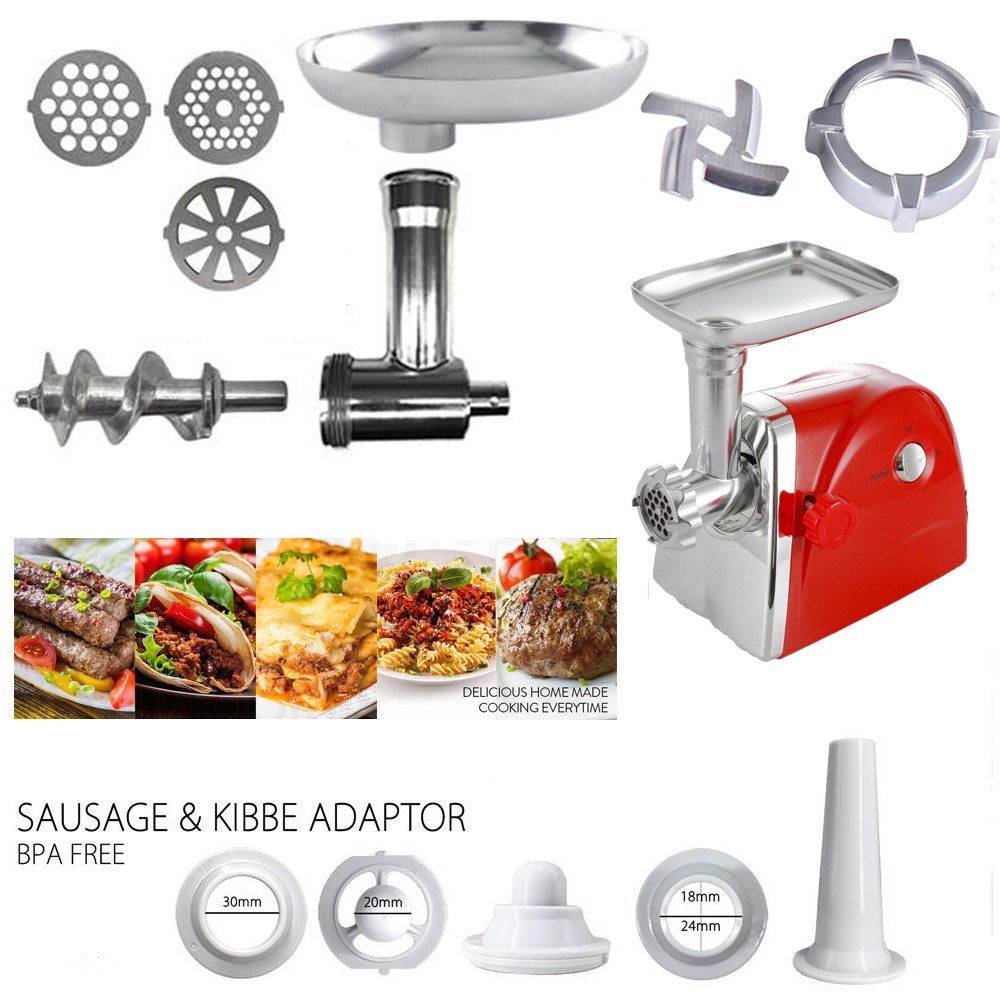 Heavy Duty 3000W Commercial Electric Meat Grinder Sausage Maker Mincer Stuffer