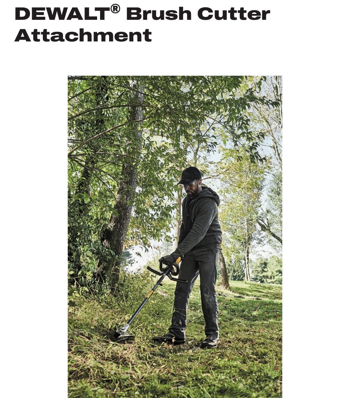 DEWALT Brush Cutter Attachment for String Trimmer