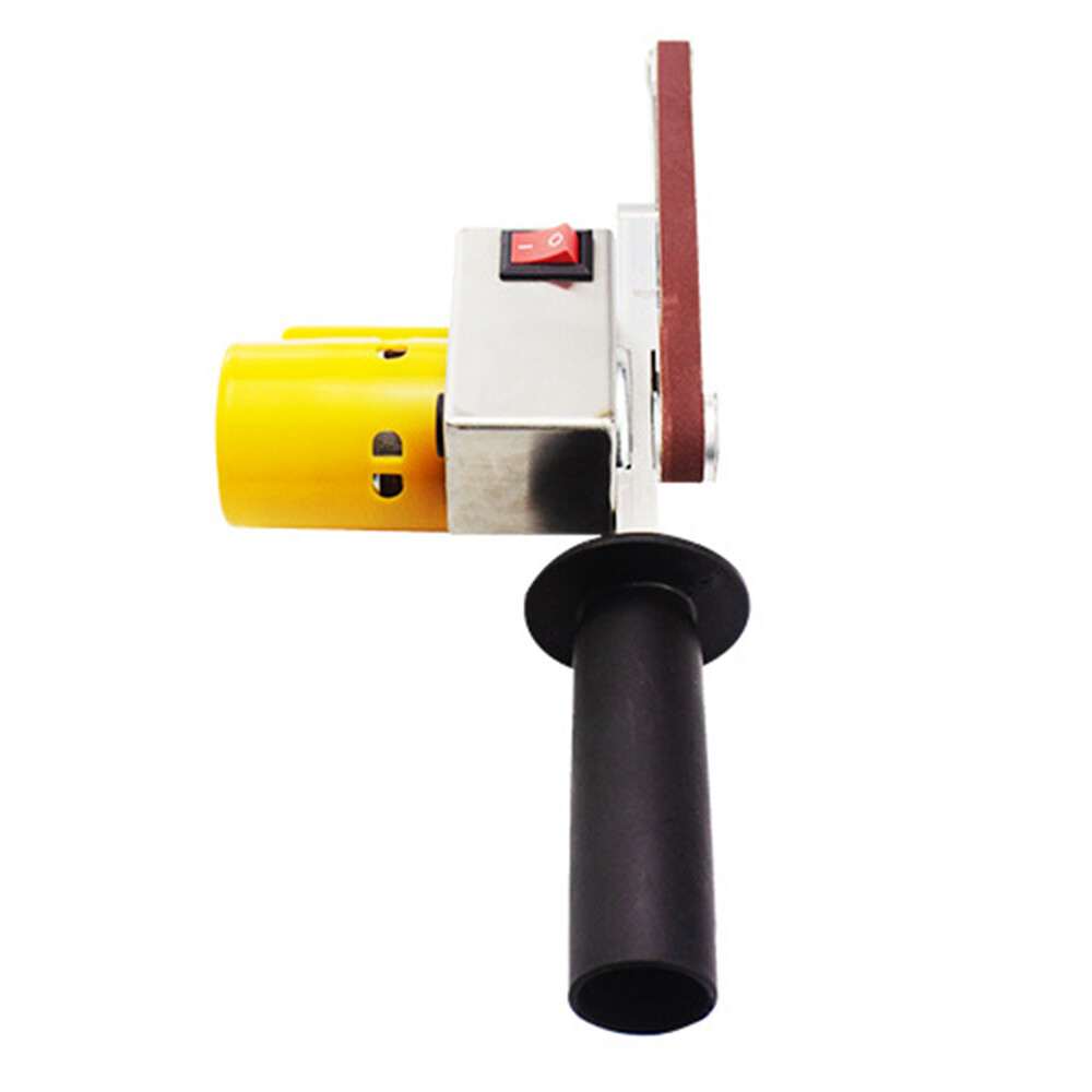Electric Belt Sander Mini Grinder Machine Hand-held Belt Sander&10 Sanding Belts