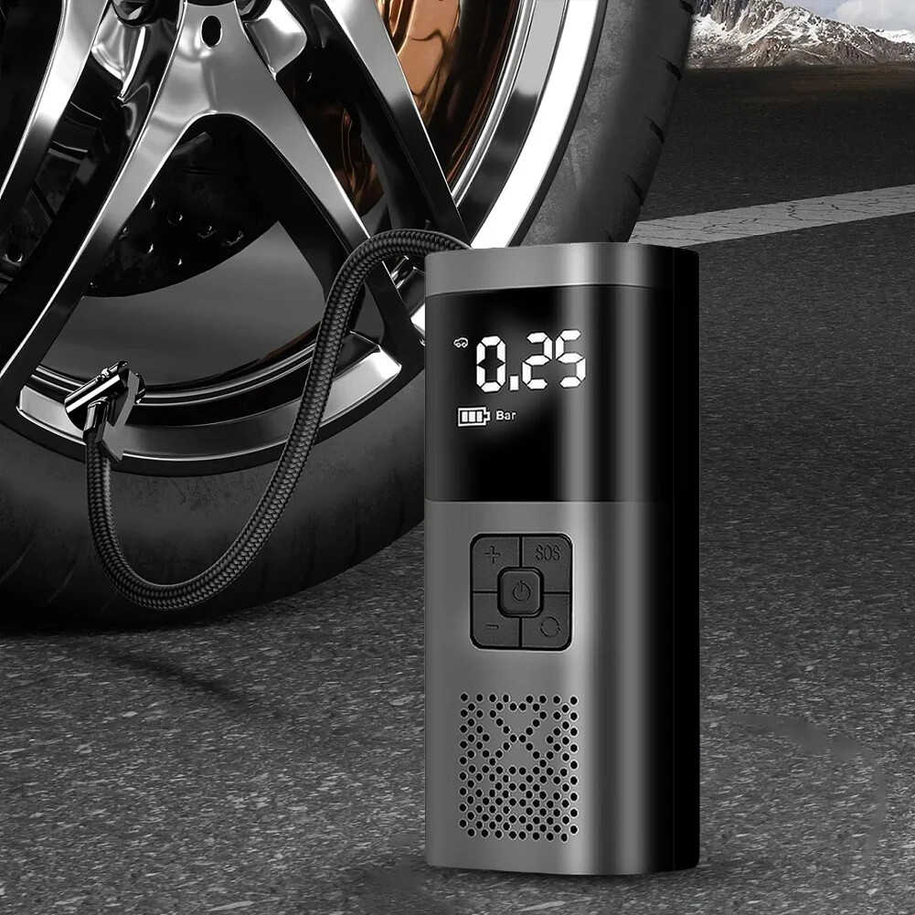 150 PSI Air Compressor Tire Inflator Fits Car Moto Bike Tires Air Pump Portable