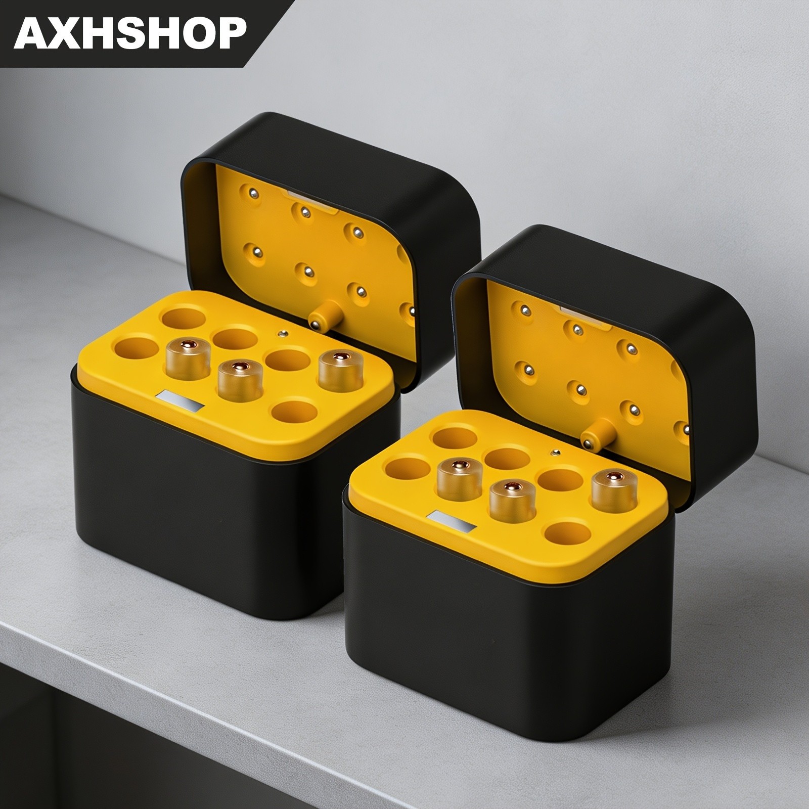 8 Slot 1.5V Rechargeable AAA Lithium-ion Battery Fast Charger Storage Box
