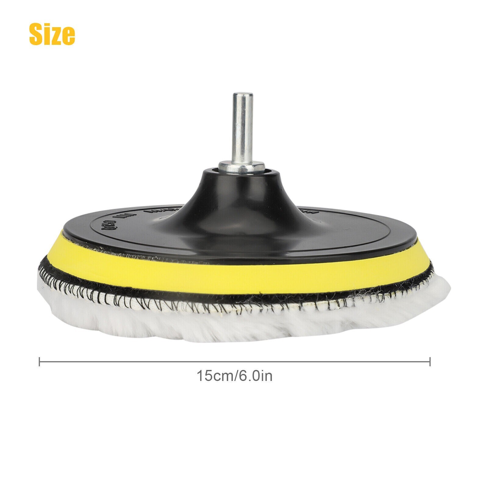 5PCS 6″ Buffing Polishing Pad Wool Wheel Mop Kit For Car Polisher Drill Adapter