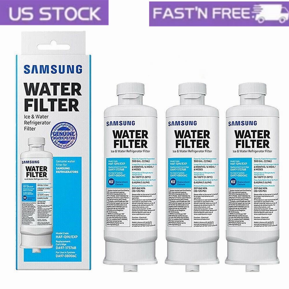 3PACK Genuine Samsung DA97-17376B HAF-QIN/EXP REFRIGERATOR Water Filter US Stock