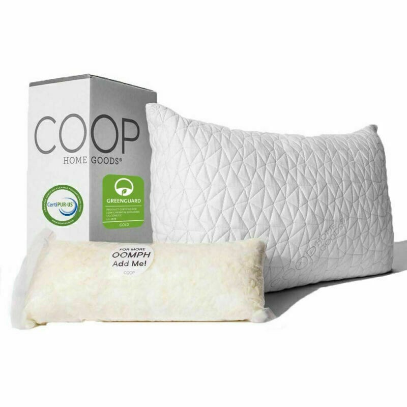 USA Coop Home Goods Premium Adjustable Loft Pillow Queen -NEW