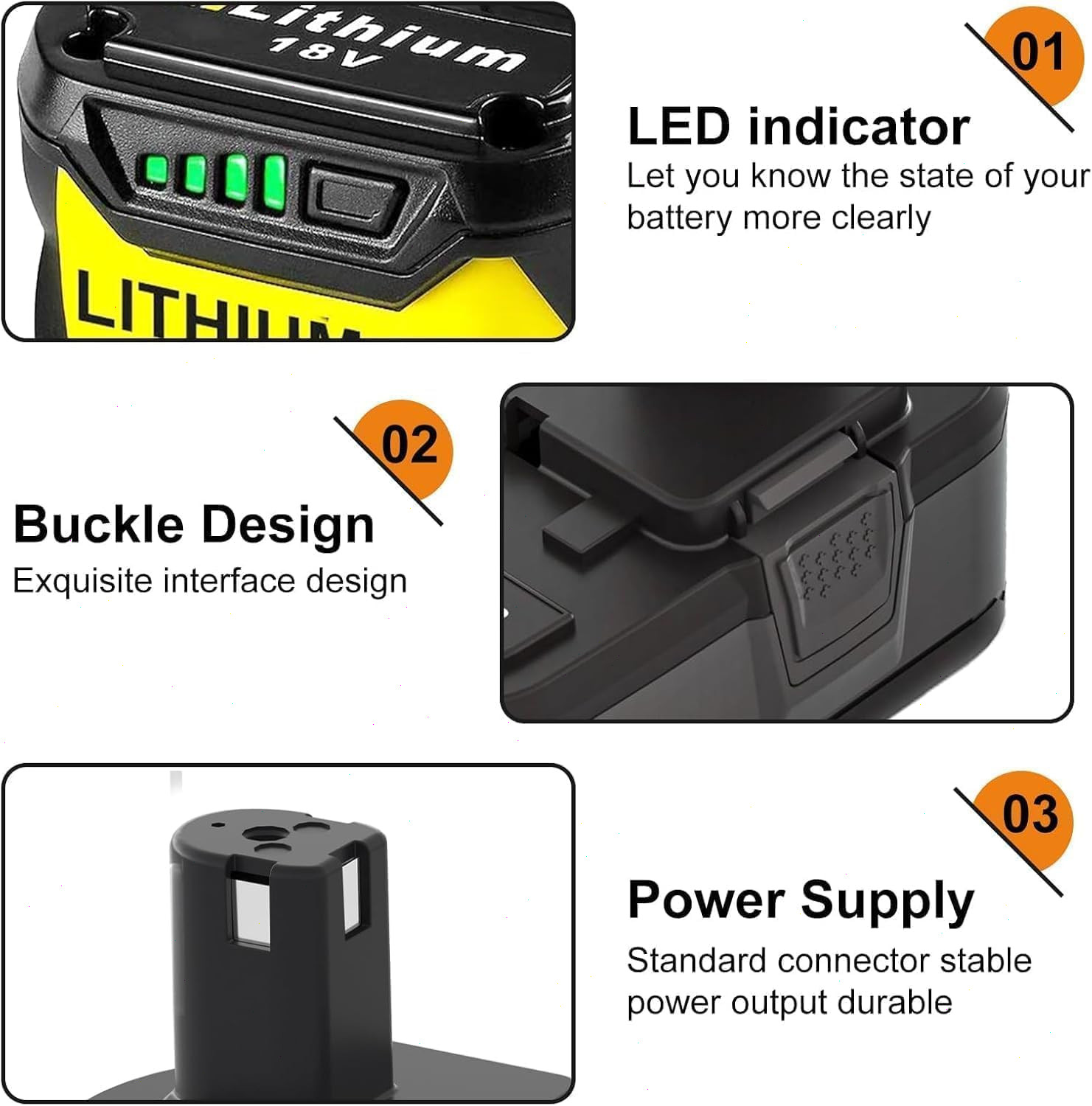 2Packs Max 8.0Ah For RYOBI 18V Lithium-Ion P108 High Capacity Battery/Charger