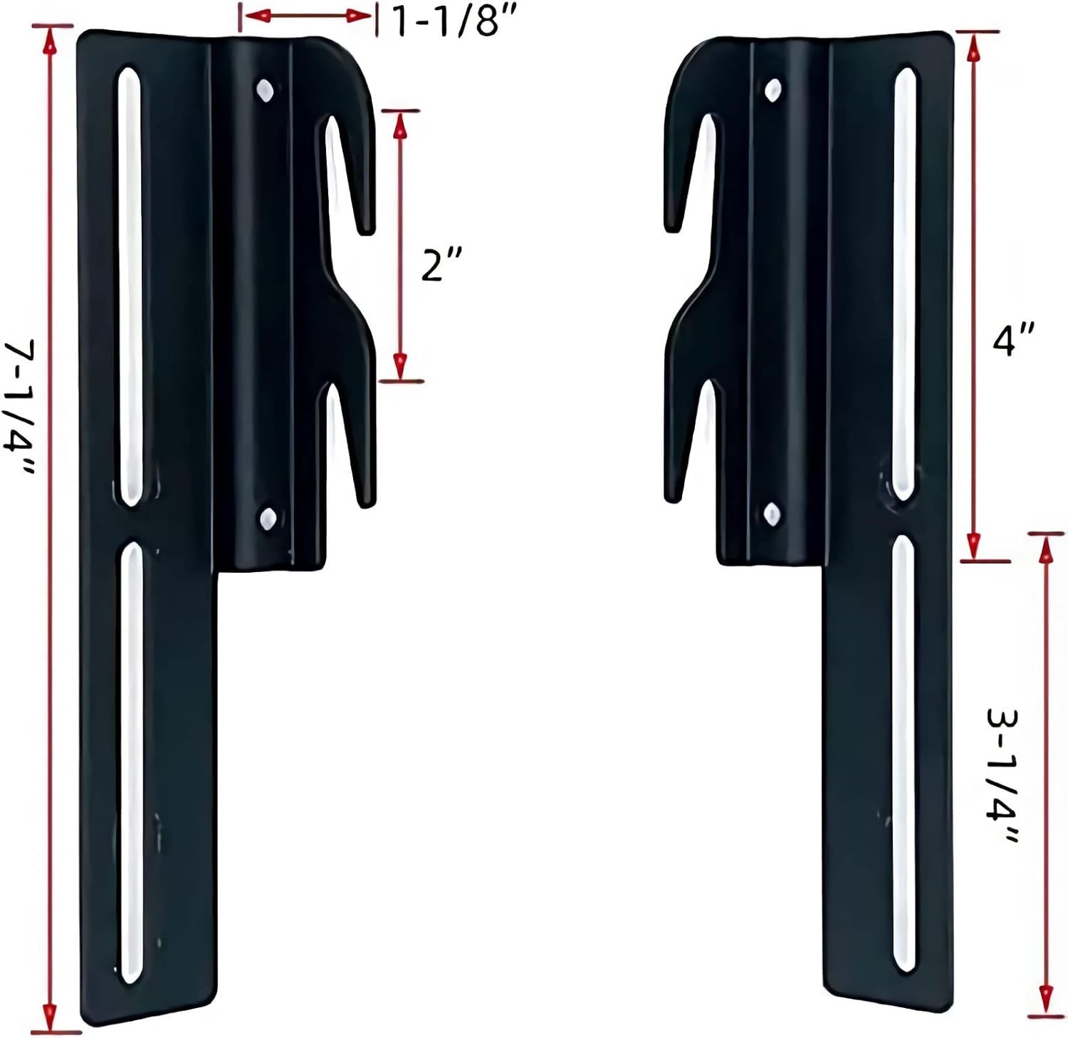 2Pcs Bolt-On to Hook-On Bed Frame Conversion Brackets for Headboard or Footbo…
