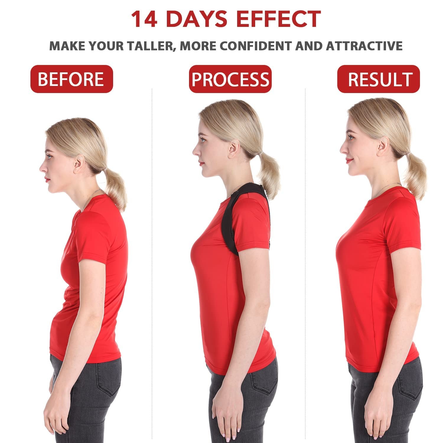 Posture Corrector for Men and Women, Comfortable Upper and Back Brace,…