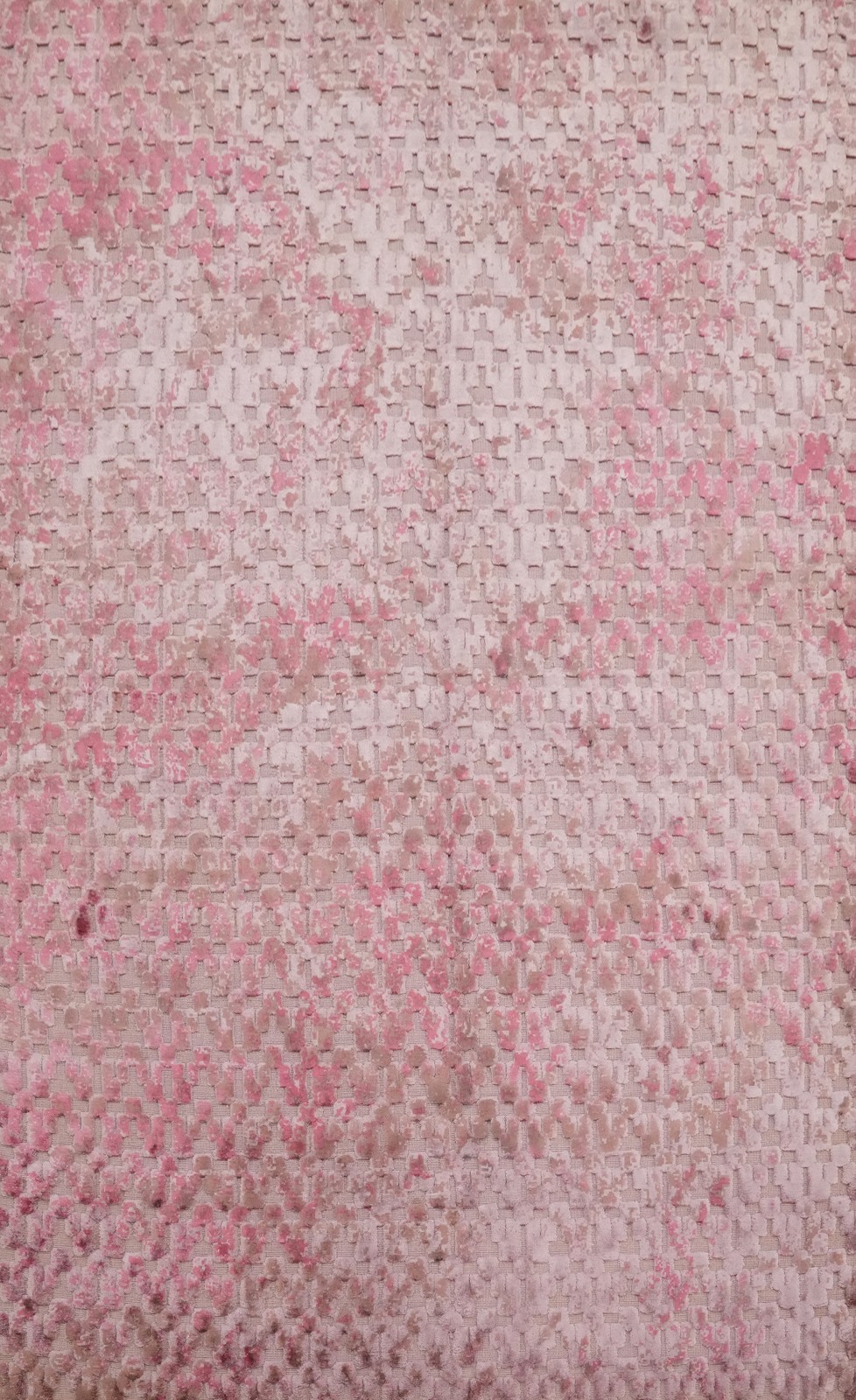 Pink Modern Abstract Area Rug 5×7 Handmade Wool Carpet for Any Room