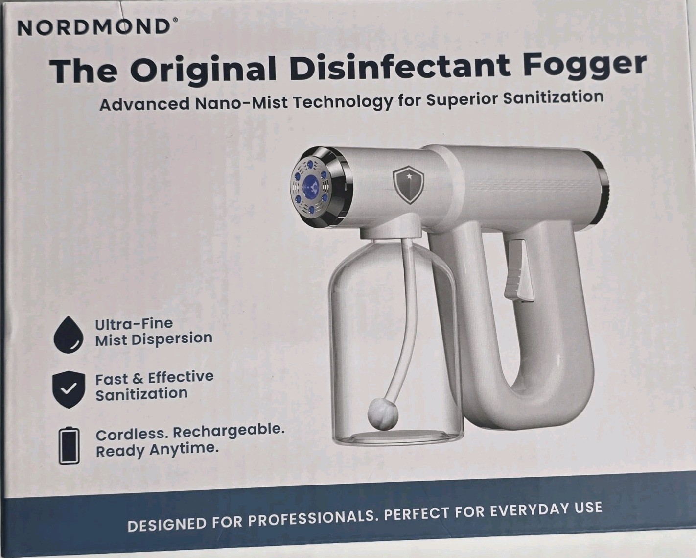Nordmond Disinfectant Fogger Machine – Rechargeable Sanitizer Sprayer