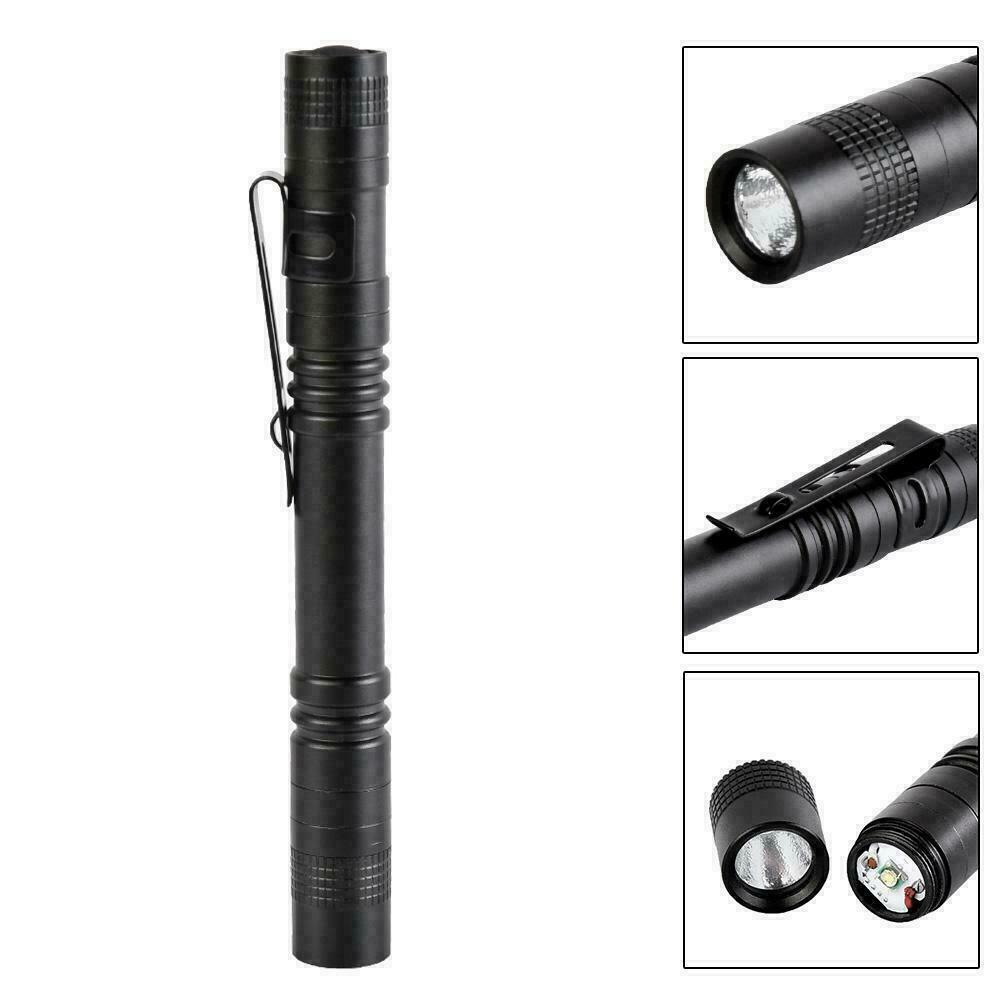 2x Tactical Flashlight Small LED Torch Light Mini Super Bright Penlight