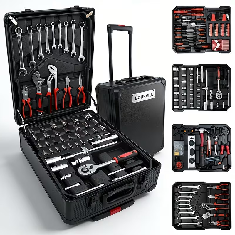 BOURVILL 899/53pcs Professional Tool Kit for Home And Automotive Repairs