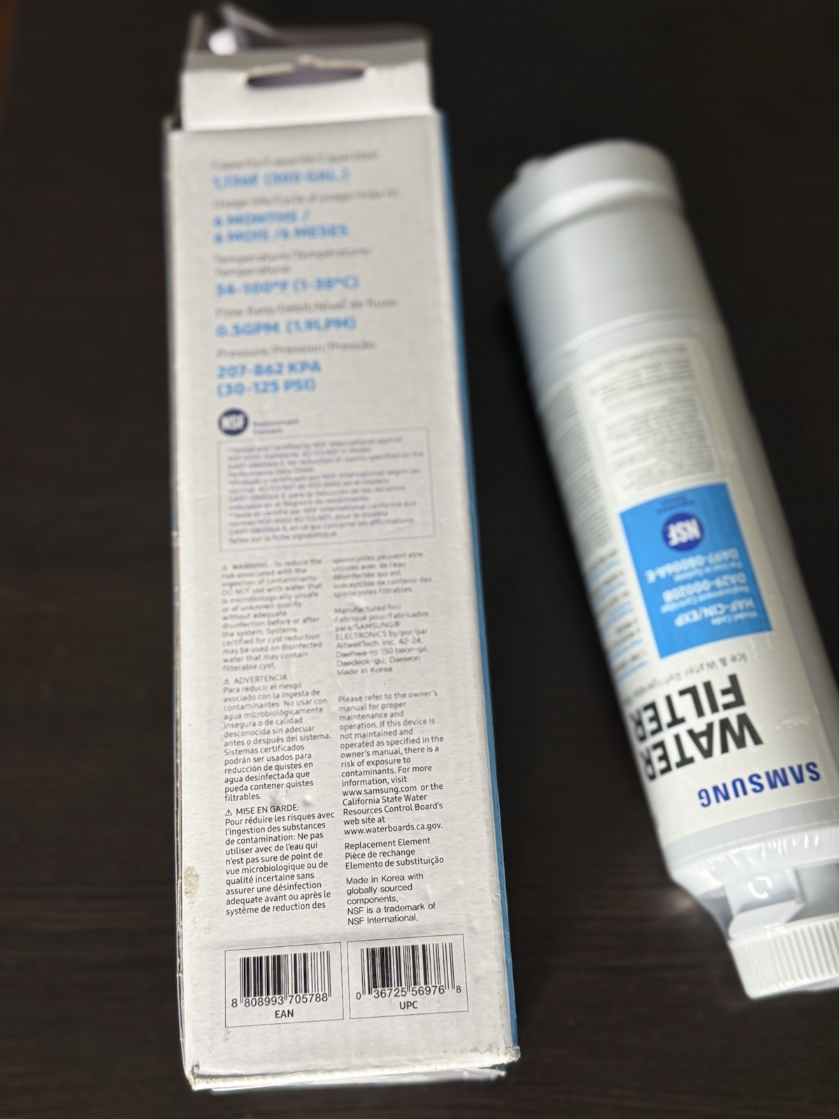 OEM- Samsung DA29-00020B HAF-CIN/EXP Refrigerator Ice & Water Filter Genuine