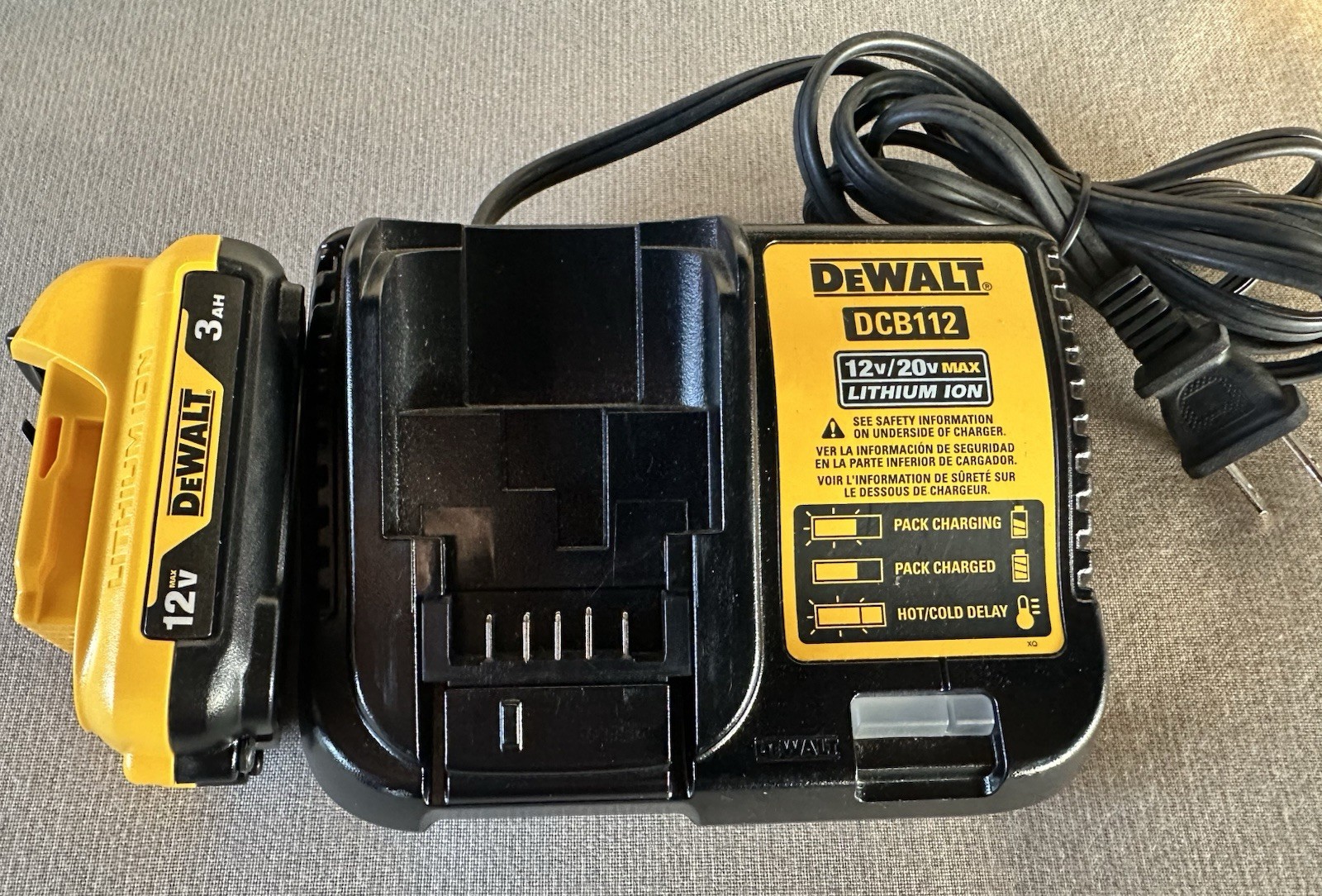 DEWALT DCL045B 12V/20V Cordless LED Hood Light-includes 1 12V Battery & Charger!