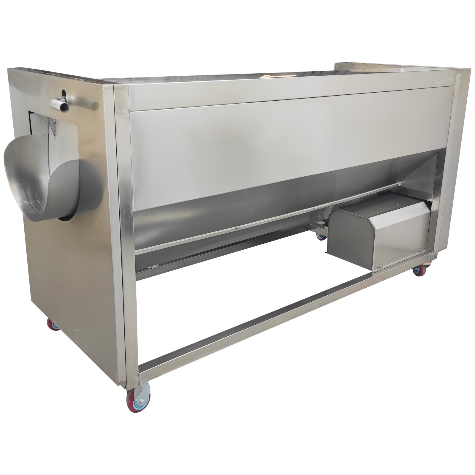 Electric Rolling Peeling Machine Brush Roller Cleaning Machine 1000Kg/h 2.2KW