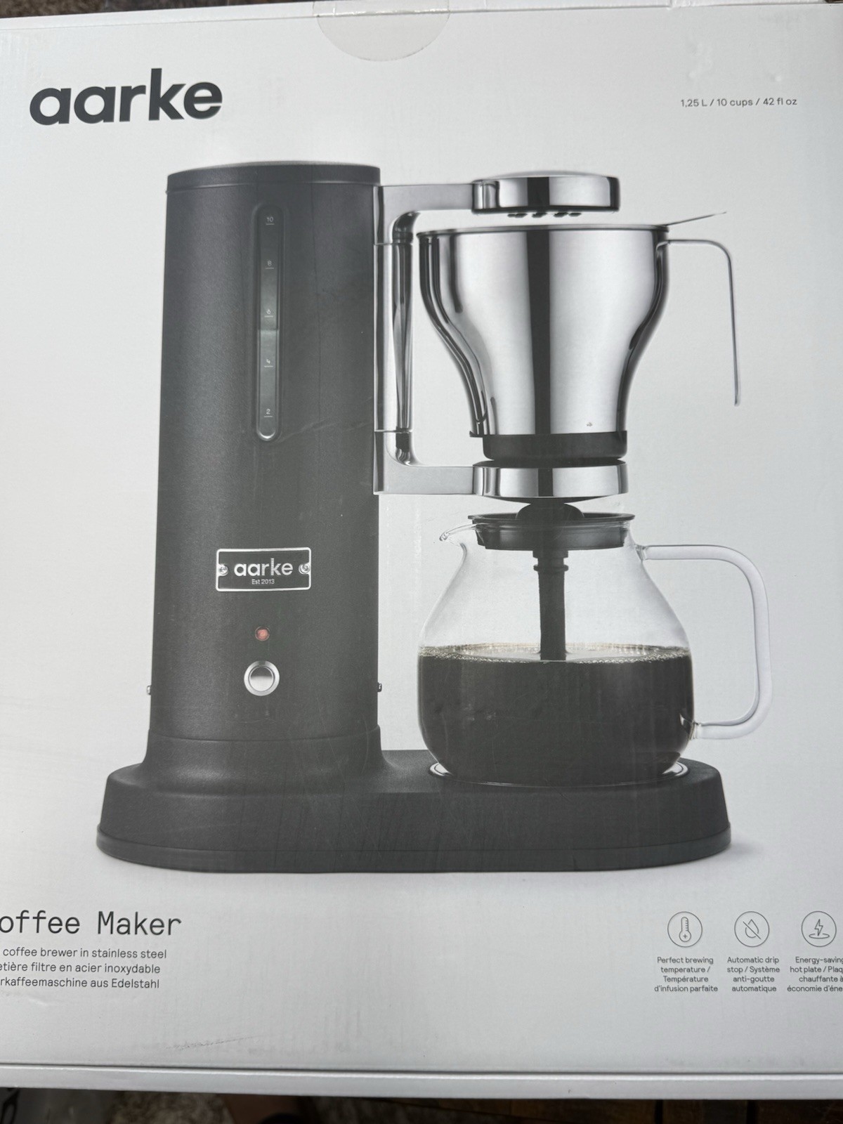 Aarke Coffee Maker Electric Drip Black Pre Owned Read! Excellent Condition!