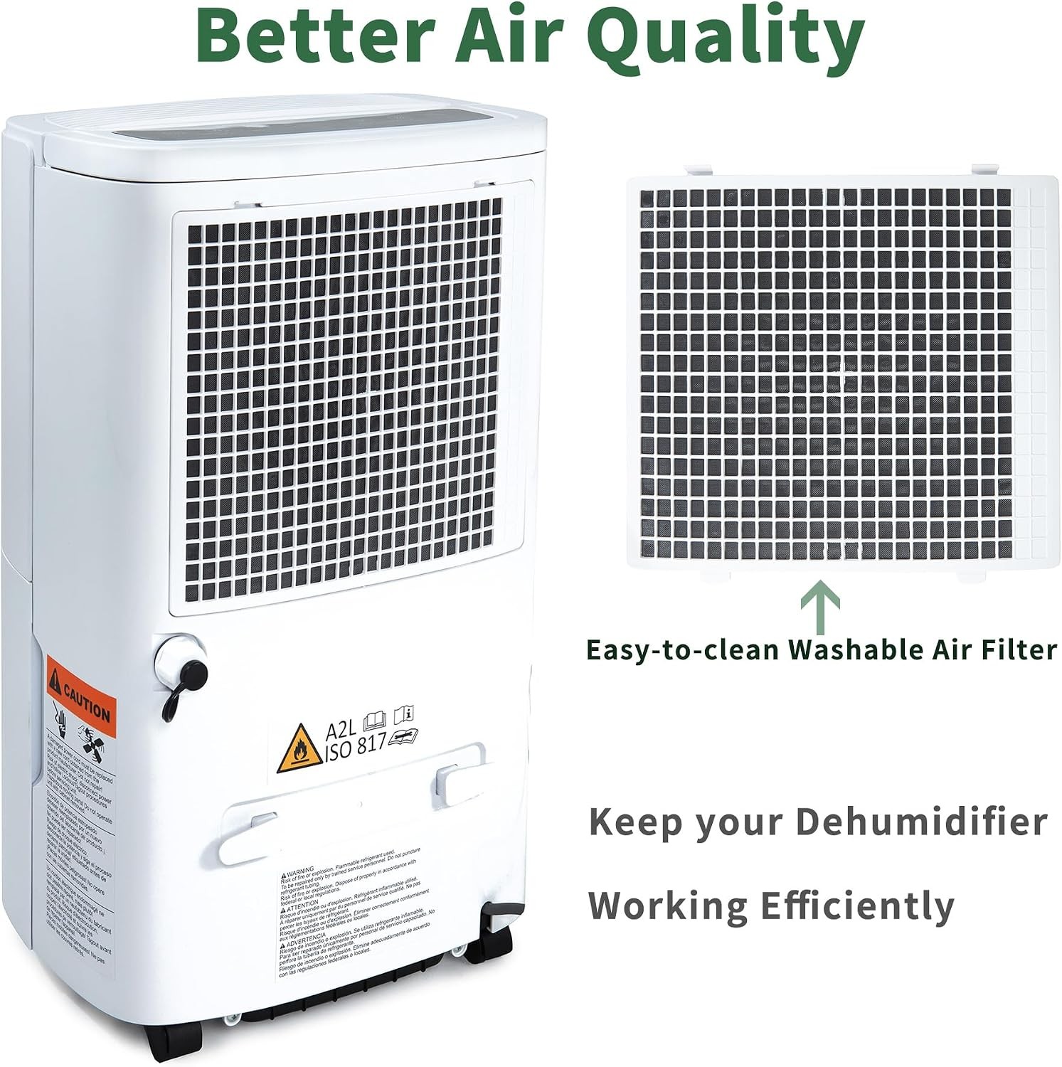 150 Pints Dehumidifier with Pump 7000 Sq Ft for Large Rooms Basement